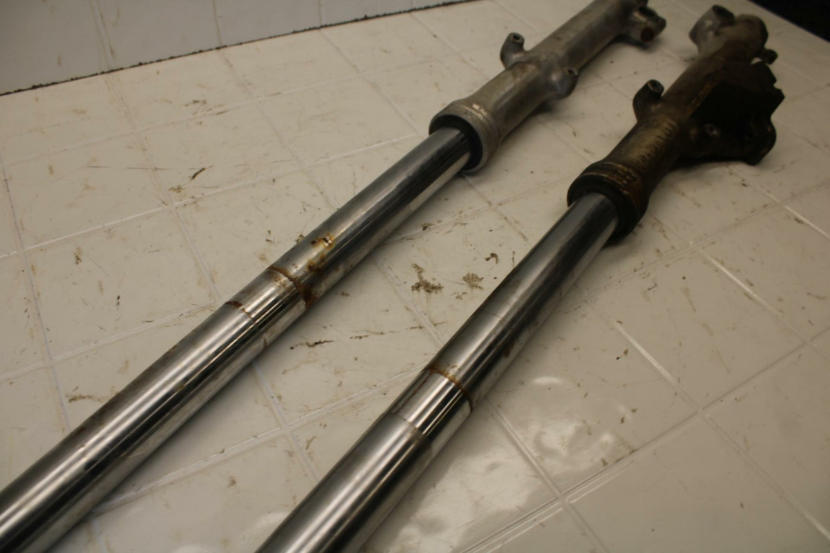 80-83 YAMAHA MAXIM 650 XJ650 FRONT FORKS SHOCK SUSPENSION SET PAIR BB403