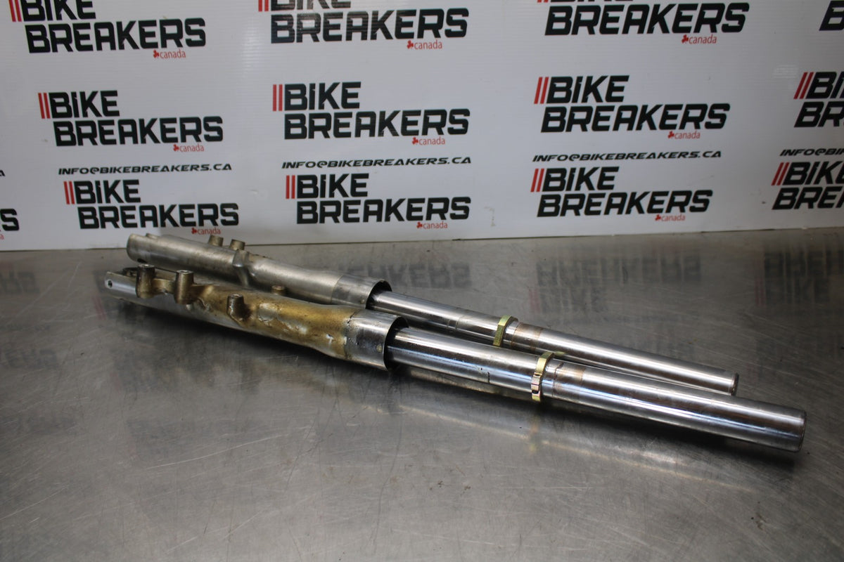03-08 KAWASAKI VULCAN 1600 FRONT FORKS SHOCK SUSPENSION SET PAIR BB196