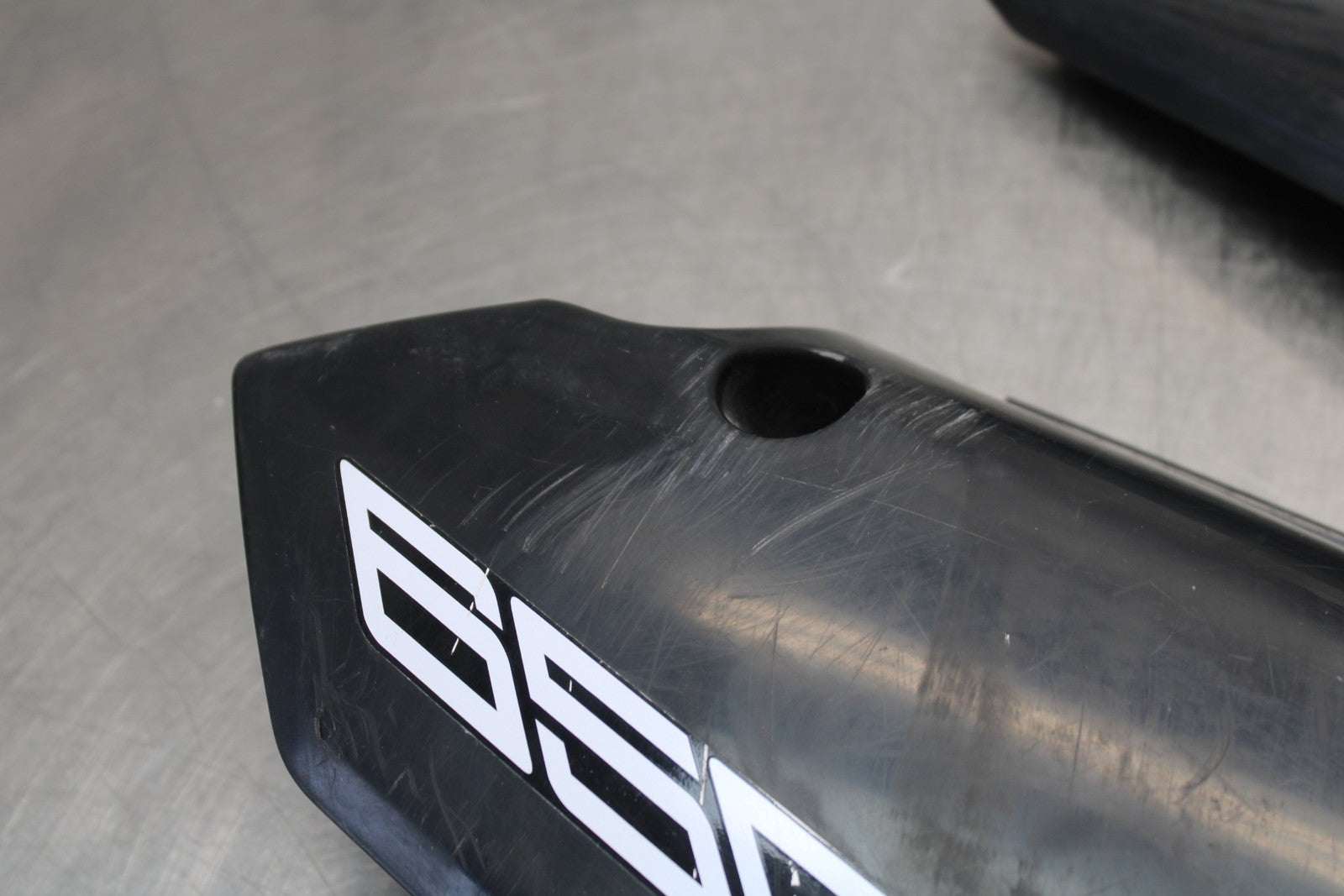 08-18 KAWASAKI KLR650 RIGHT & LEFT REAR BACK TAIL FAIRING COWL SHROUD BB183