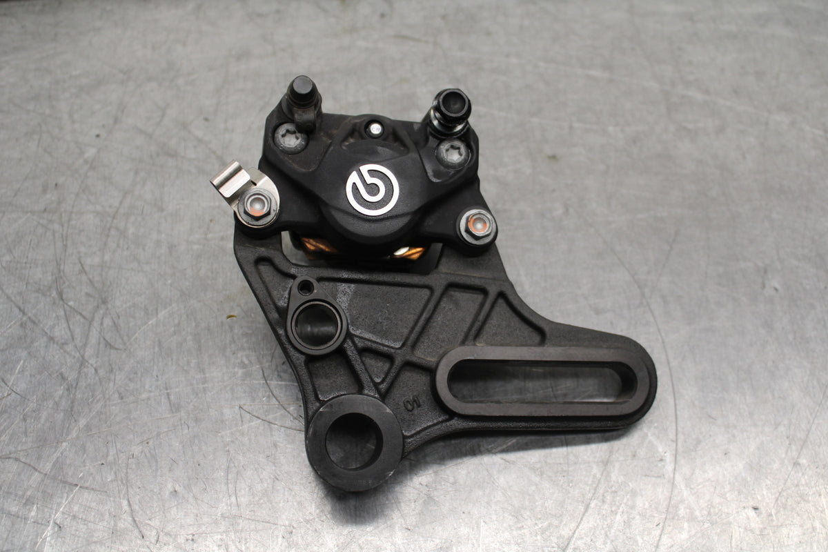 21-24 APRILIA TUONO 660 FACTORY REAR BACK BRAKE CALIPER W MOUNT BRACKET BB733