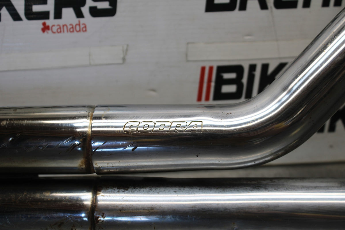 08 YAMAHA V STAR 1100 XVS1100AW CLASSIC COBRA FULL EXHAUST PIPE BB916