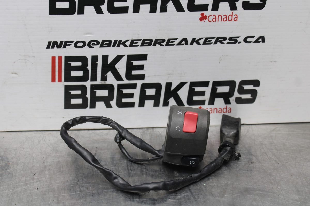 09 KAWASAKI NINJA 250R RIGHT CLIP ON HANDLE KILL OFF START SWITCH SWITCHES BB824