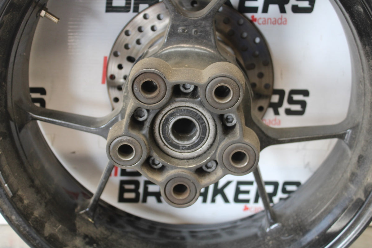 16 APRILIA TUONO V4 1100 REAR WHEEL BACK RIM & ROTOR BB905