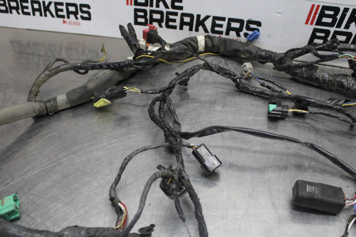 08-09 KAWASAKI NINJA ZX14R MAIN ENGINE WIRING HARNESS MOTOR WIRE LOOM BB932