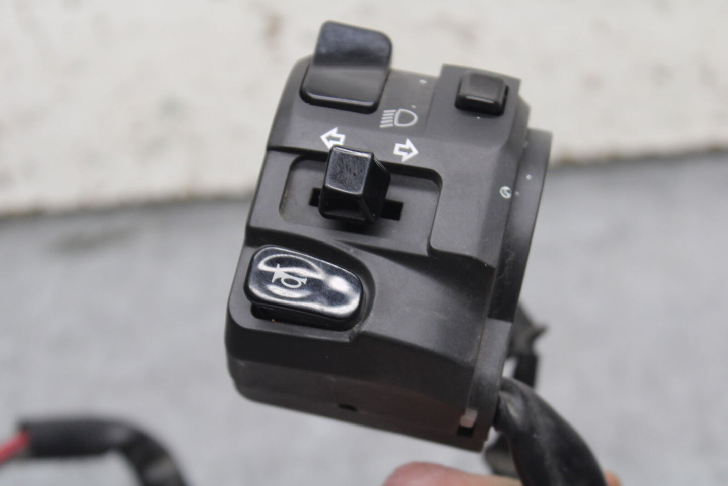 09-12 KAWASAKI NINJA ZX6R LEFT CLIP ON HANDLE HORN SIGNALS SWITCH SWITCHES BB110