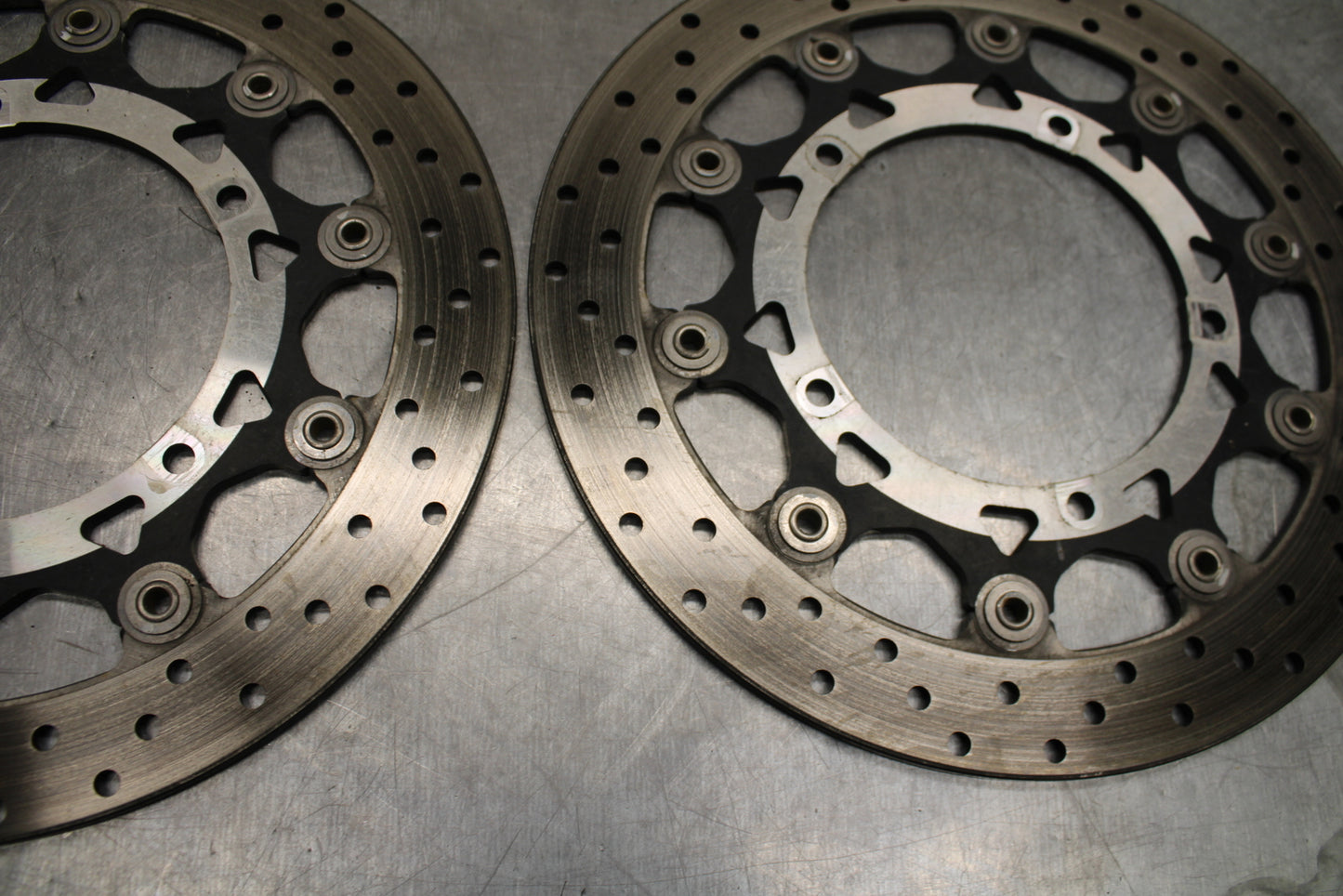 03-05 YAMAHA YZF R6  FRONT LEFT RIGHT BRAKE ROTORS DISCS BB132