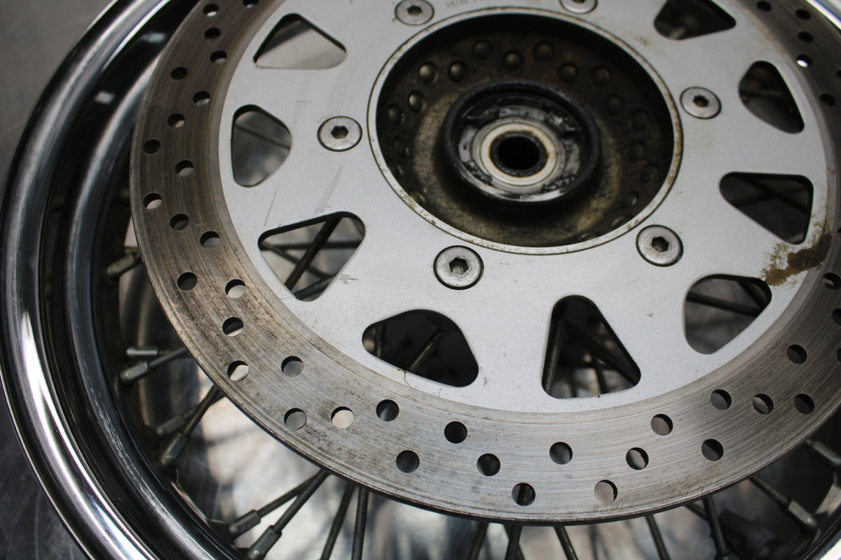 04 SUZUKI INTRUDER 800 FRONT WHEEL FRONT RIM & ROTOR BB758