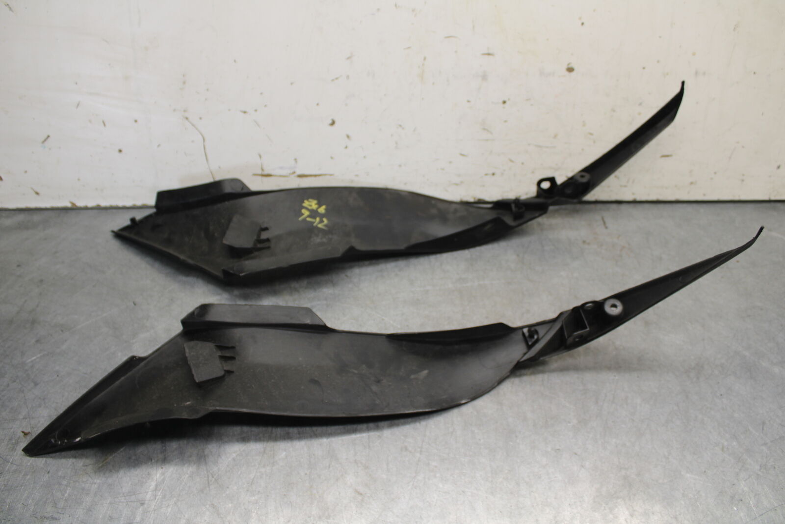 09-12 KAWASAKI NINJA ZX6R RIGHT LEFT TANK PANELS COVERS TRIM SET COWLS BB656