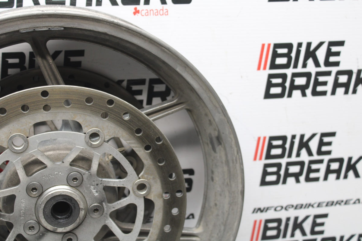 06 KAWASAKI Z750 FRONT WHEEL FRONT RIM & ROTORS BB837