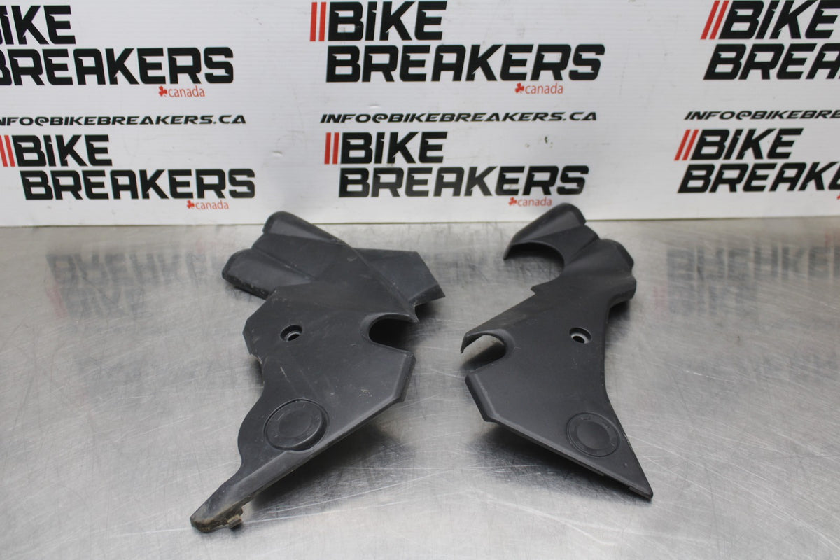 13 KAWASAKI NINJA 650 EX650F ABS FRAME MID SIDE COVERS COWLS PANELS  BB828