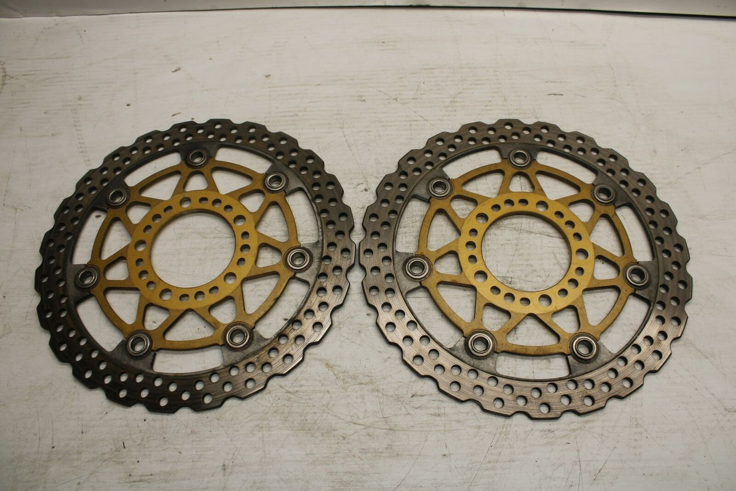 06-07 KAWASAKI NINJA 650R EX650A FRONT LEFT RIGHT BRAKE ROTORS DISCS BB271