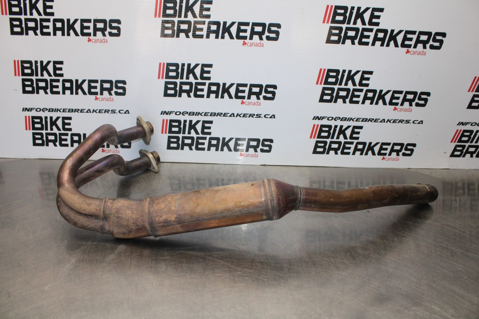 18-23 KAWASAKI NINJA 400 EX400 ABS EXHAUST HEADER PIPES MANIFOLD BB192
