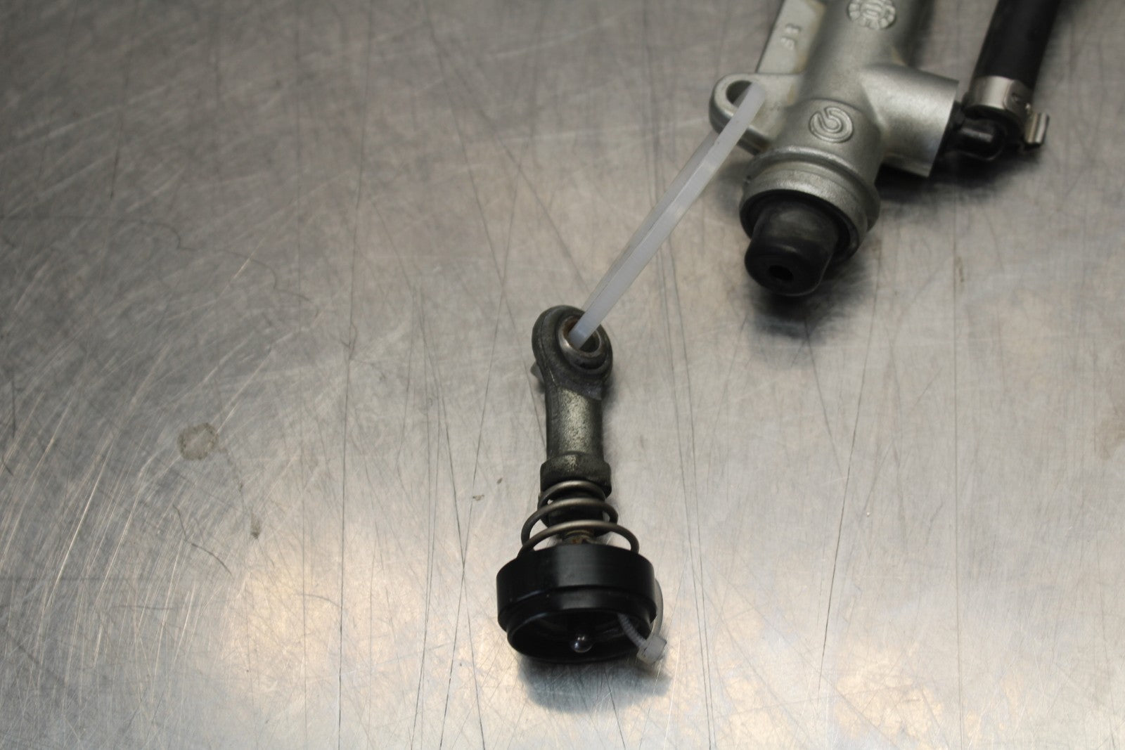 12-14 BMW S1000RR REAR BACK BRAKE MASTER CYLINDER W RESERVOIR BB204