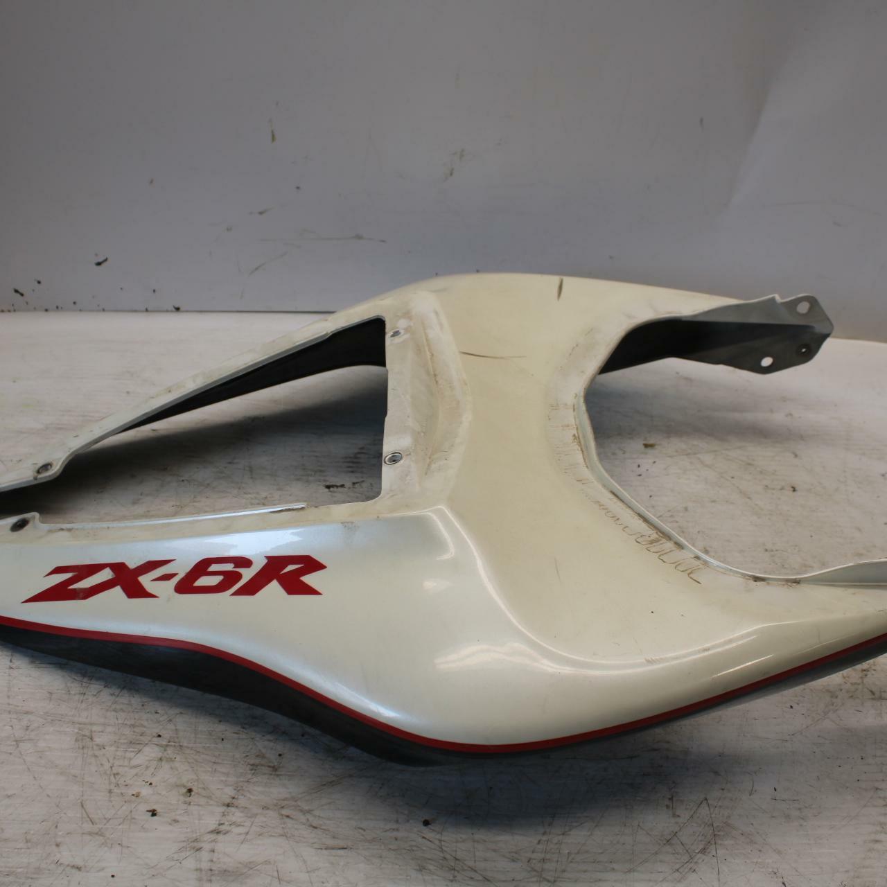 07-08 KAWASAKI NINJA ZX6R REAR BACK TAIL FAIRING COWL SHROUD BB274