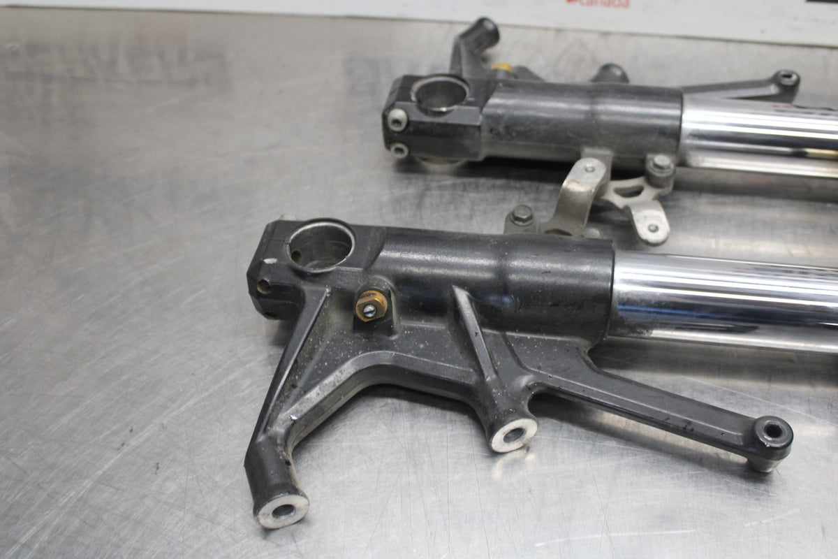 08-09 KAWASAKI NINJA ZX14R FRONT FORKS SHOCK SUSPENSION SET PAIR BB932