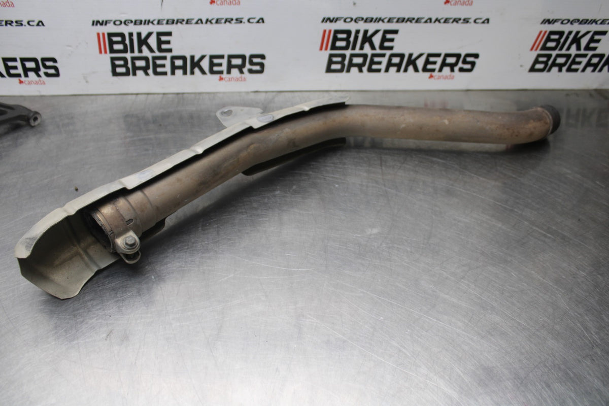 07-08 KAWASAKI NINJA ZX6R EXHAUST MIDPIPE MID MIDDLE PIPE BB855