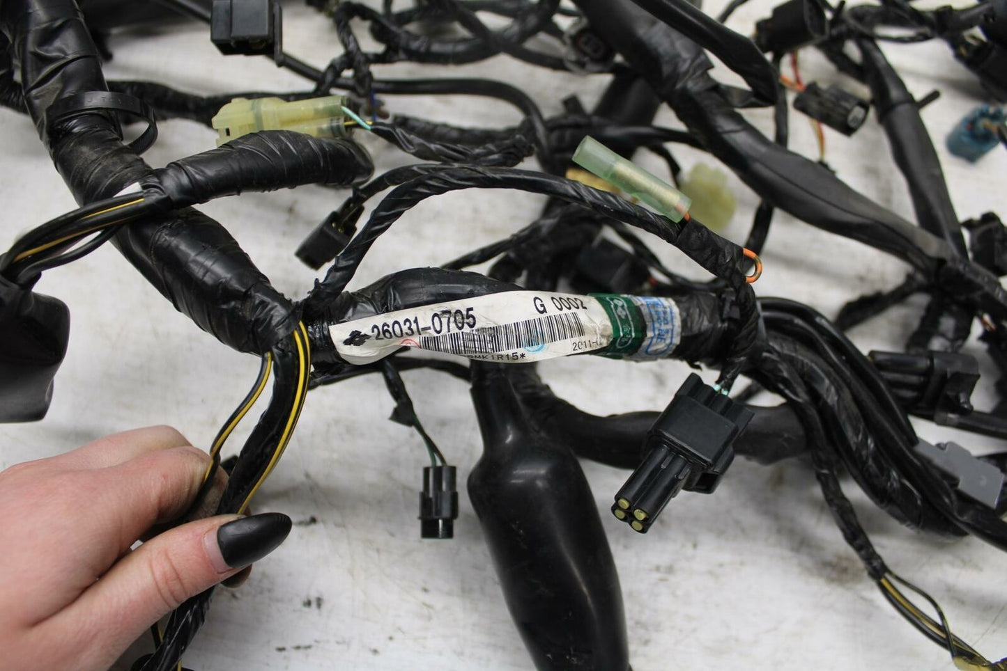 11-12 KAWASAKI NINJA 400 EX400 C MAIN  WIRING HARNESS MOTOR WIRE LOOM BB358