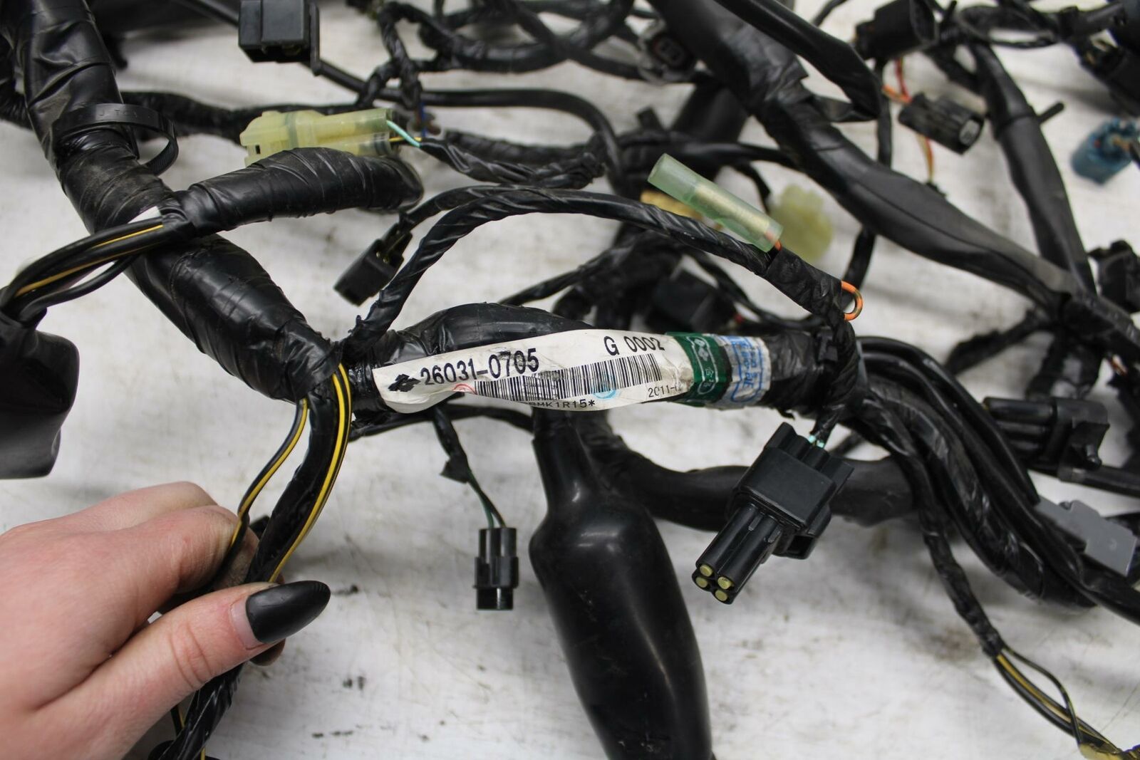 11-12 KAWASAKI NINJA 400 EX400 C MAIN  WIRING HARNESS MOTOR WIRE LOOM BB358