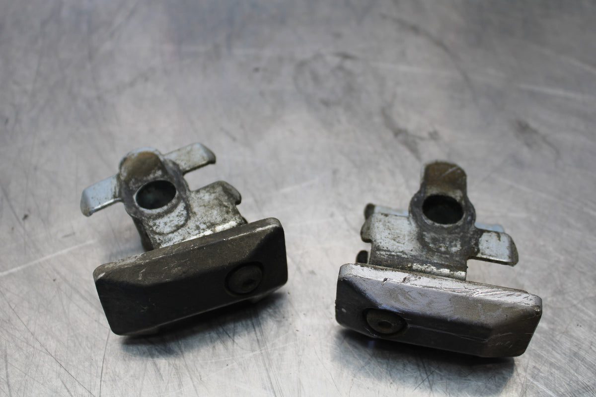 00 SUZUKI SV650 SWINGARM CHAIN TENSIONER ADJUSTMENT BRACKETS  BB156