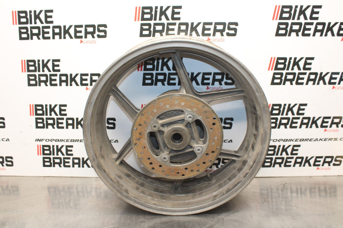06 KAWASAKI Z750 REAR WHEEL BACL RIM & ROTOR BB837