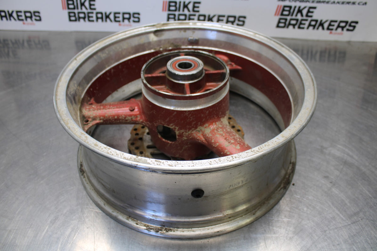 07 KAWASAKI Z1000 REAR WHEEL BACK RIM & ROTOR BB148