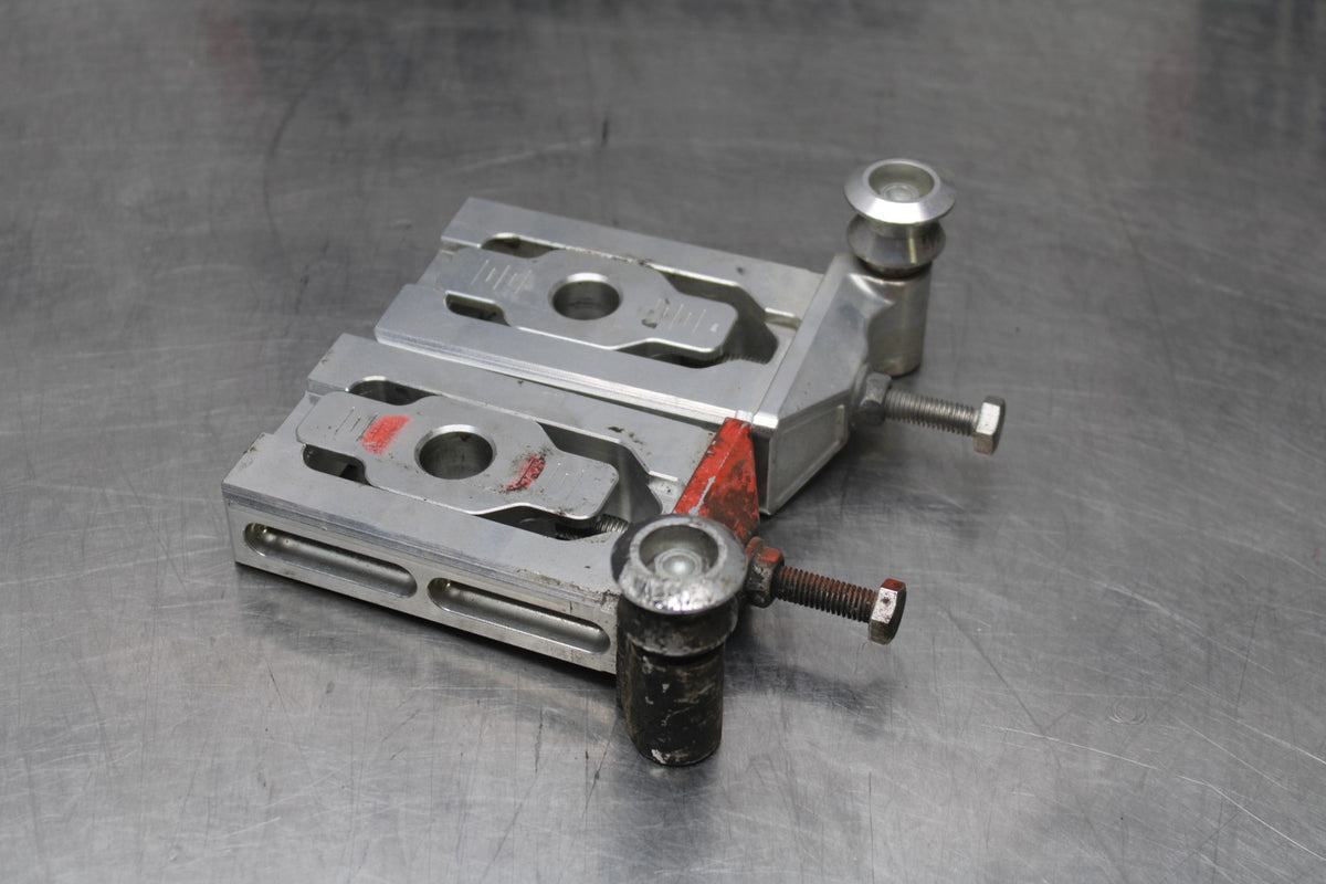 13-15 HONDA CBR500R SWINGARM CHAIN TENSIONER ADJUSTMENT BRACKETS  BB834