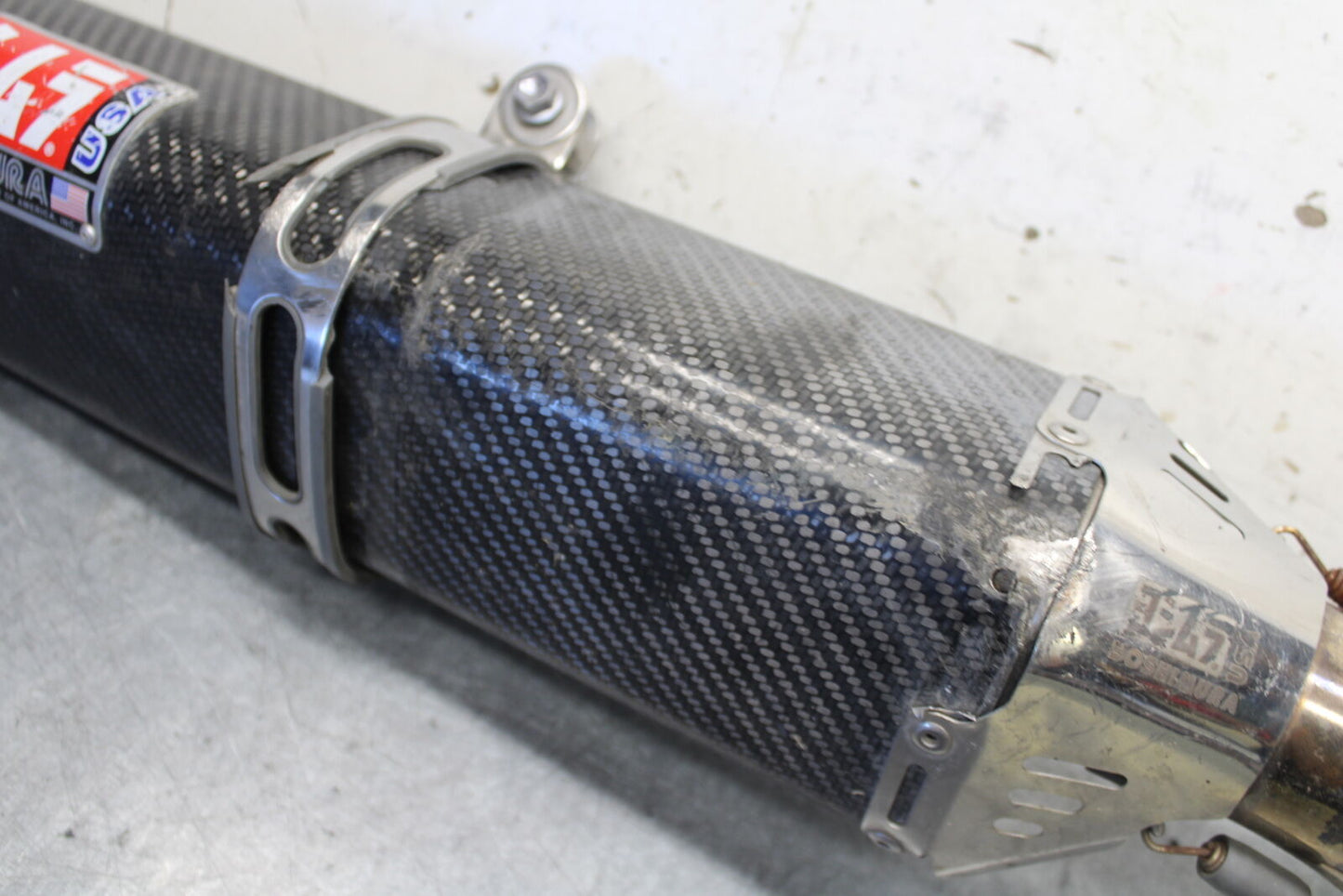 05-06 SUZUKI GSXR1000 YOSHIMURA EXHAUST PIPE MUFFLER SLIP ON CAN SILENCER BB677