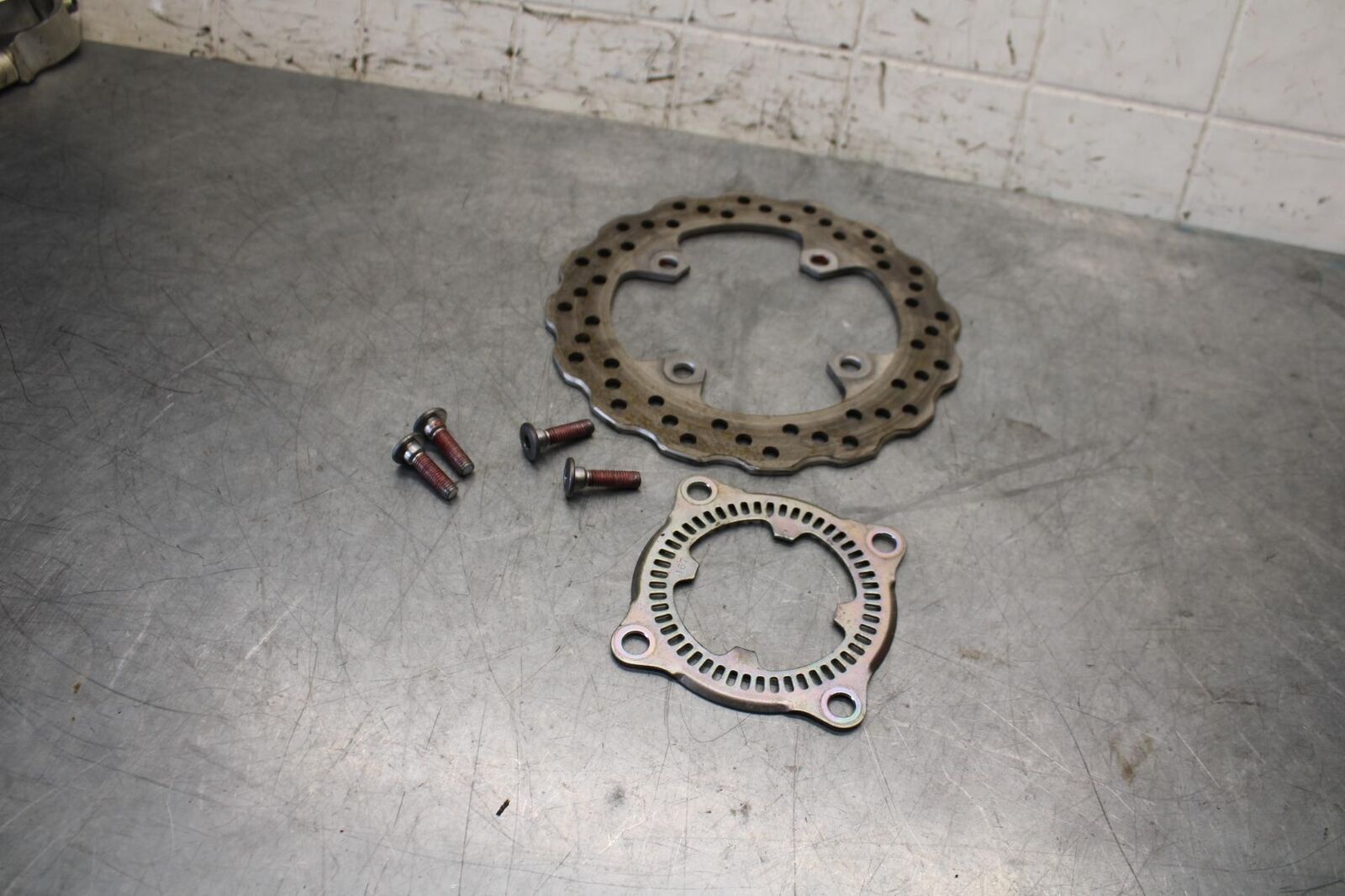 2011 Kawasaki Ninja ZX10R ZX1000K ABS REAR ROTOR BACK DISC 41080-0211  BB555