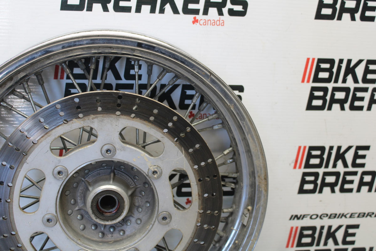 02 KAWASAKI VULCAN 800 VN800B CLASSIC FRONT WHEEL FRONT RIM BB862