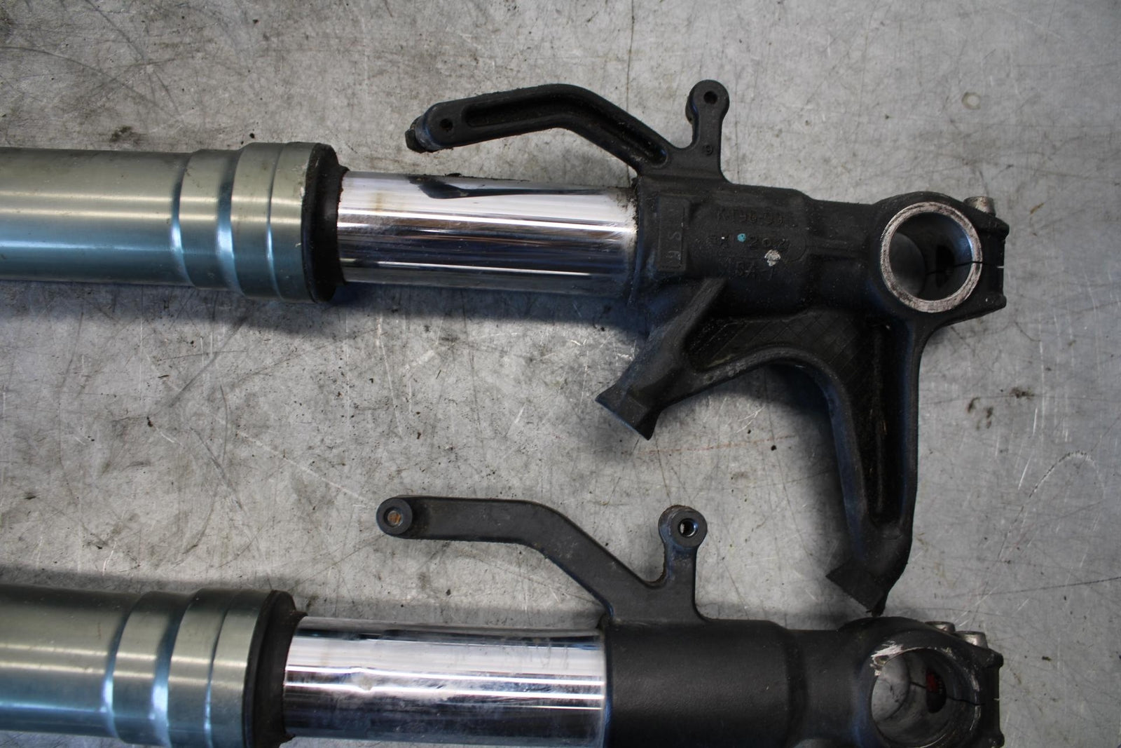 09-12 KAWASAKI NINJA ZX6R FRONT FORKS SHOCK SUSPENSION SET PAIR BB544