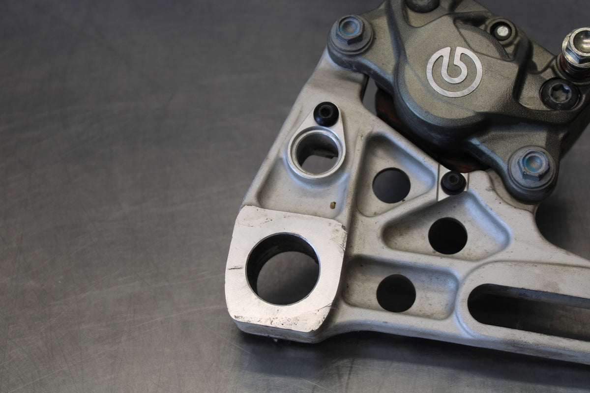 24 APRILIA TUONO V4 1100 FACTORY ABS REAR BRAKE CALIPER MOUNT BRACKET BB887