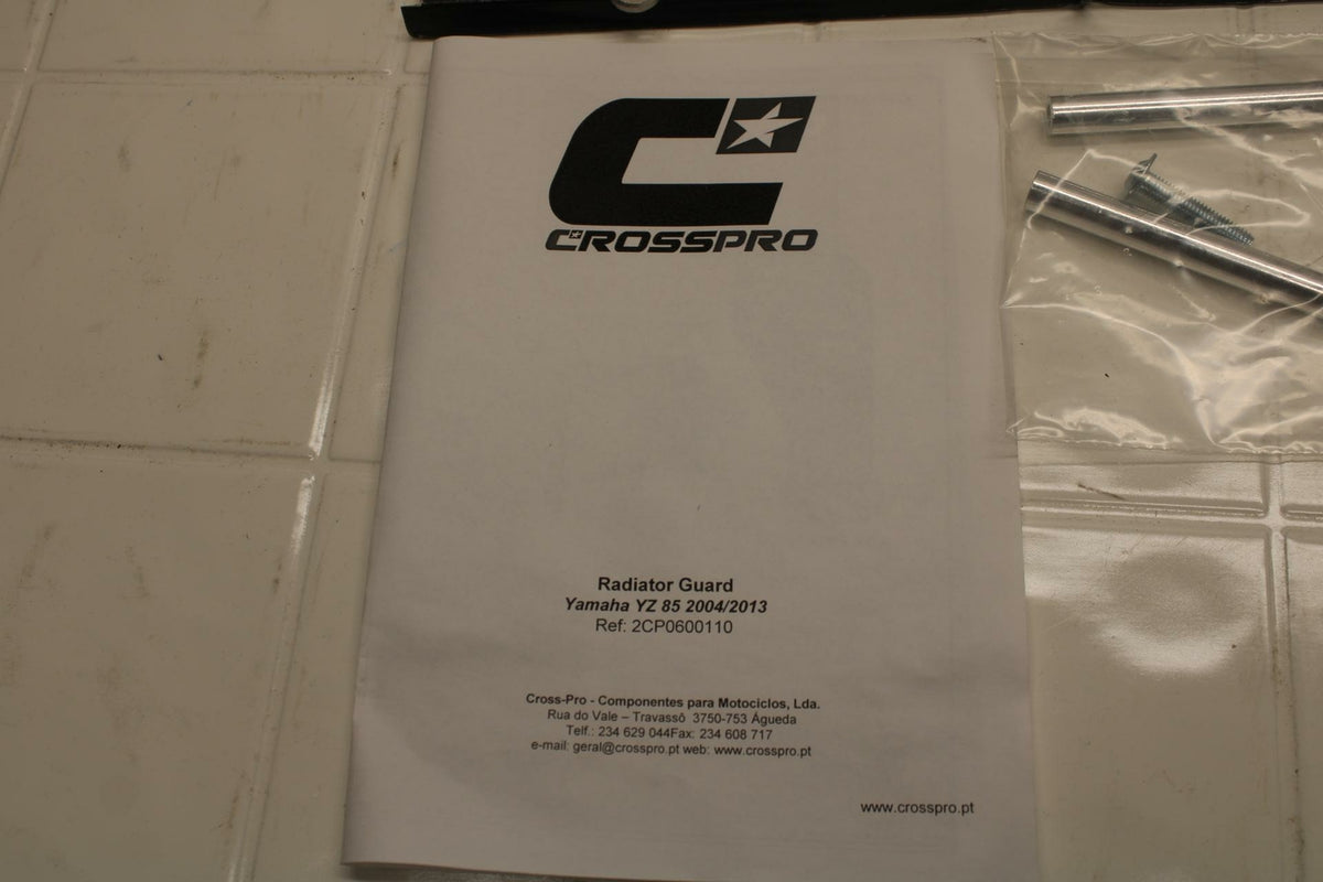 04-13 YAMAHA YZ85 CROSSPRO RADIATOR GUARD SHIELD