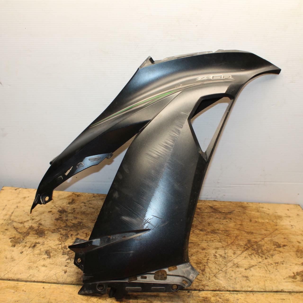 13-18 KAWASAKI NINJA ZX6R RIGHT FRONT UPPER NOSE FAIRING COWL SHROUD BB349