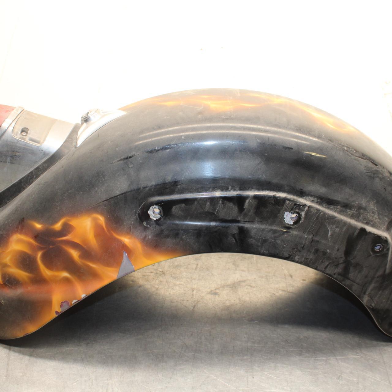 03-08 KAWASAKI VULCAN 1600 REAR BACK WHEEL FENDER MUD GUARD BB616