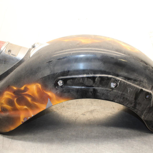 03-08 KAWASAKI VULCAN 1600 REAR BACK WHEEL FENDER MUD GUARD BB616