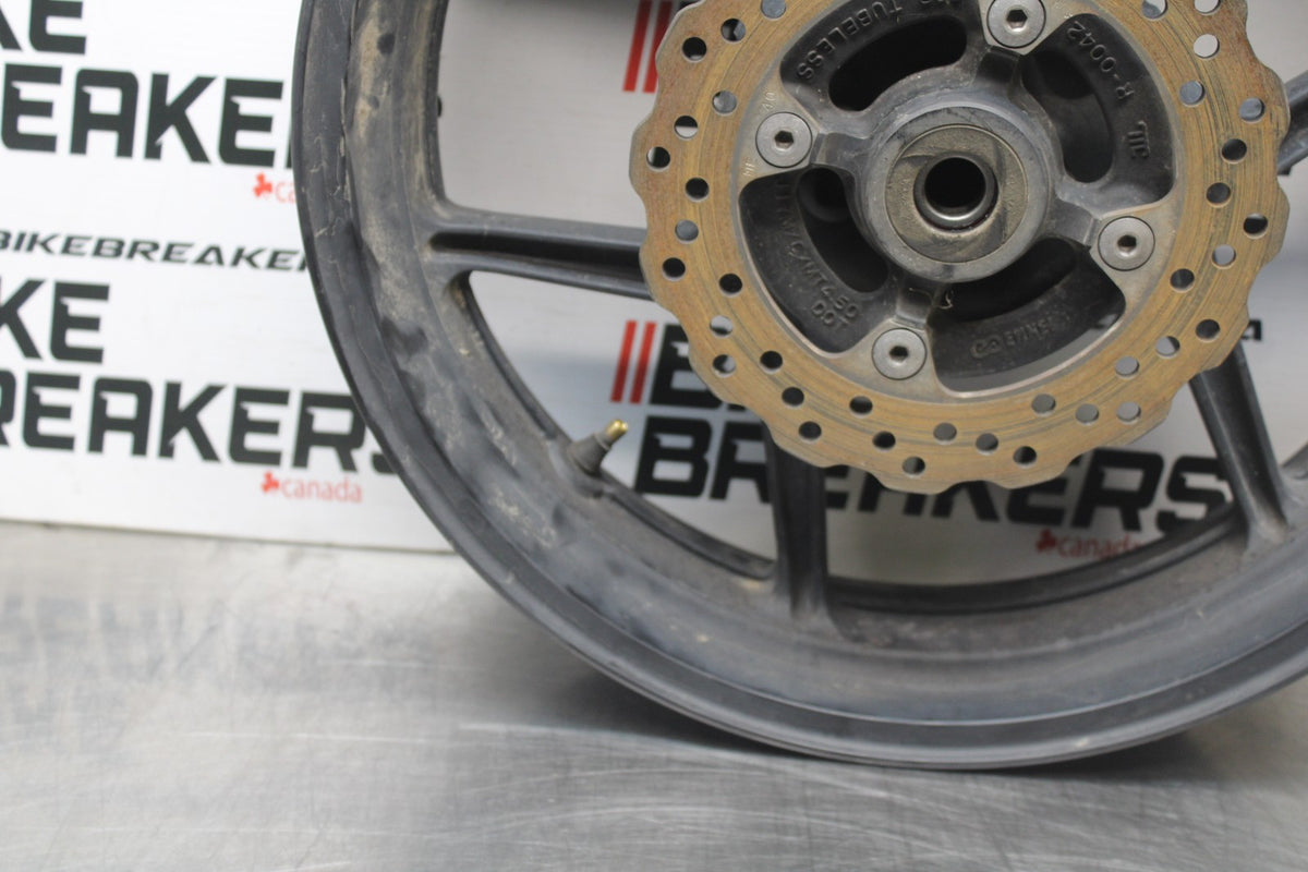 07 KAWASAKI NINJA 650 EX650 REAR WHEEL BACK RIM & ROTOR BB844