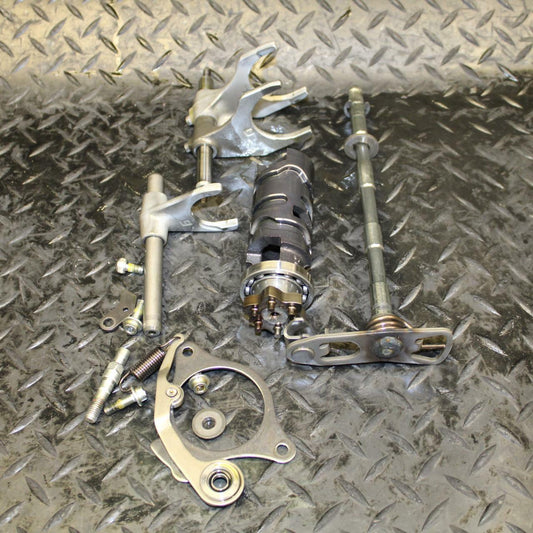 07 YAMAHA YZF R1 ENGINE TRANSMISSION GEAR SHIFT SHIFTER FORKS CAM DRUM  BB191 #B