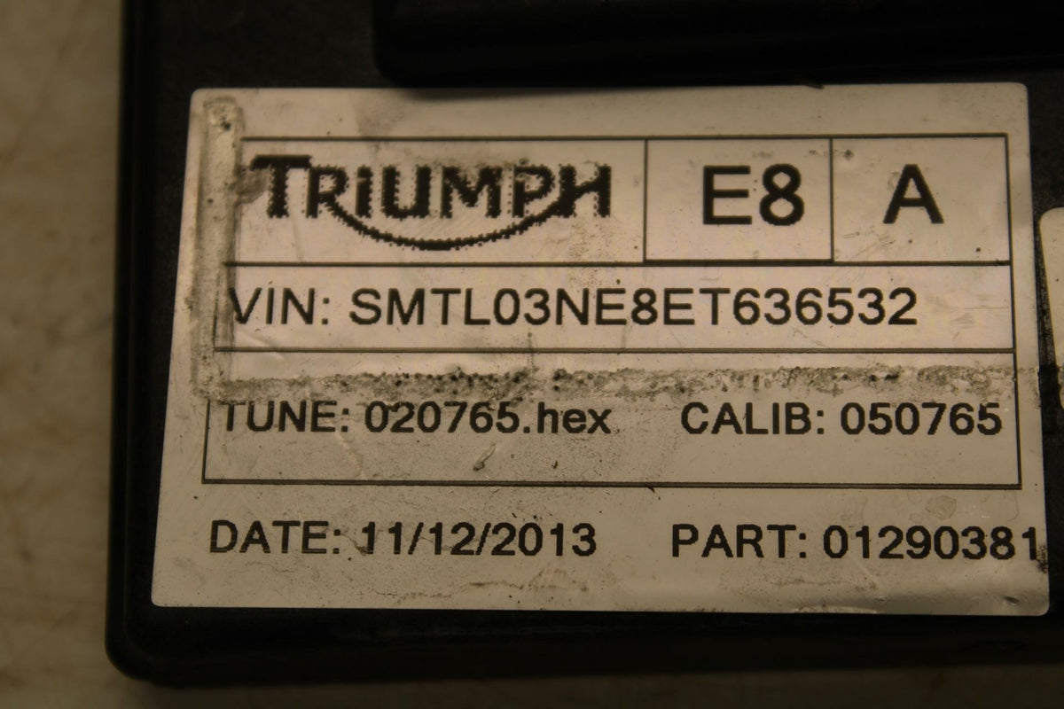 07-16 TRIUMPH STREET TRIPLE ECU COMPUTER CONTROLLER UNIT BLACK BOX ECM BB356