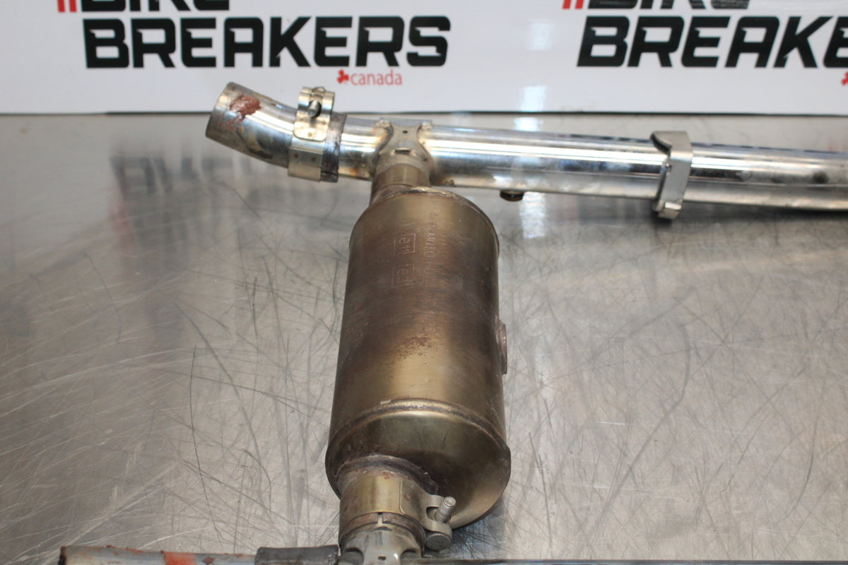 08 MOTO GUZZI BREVA 750 EXHAUST HEADER PIPES MANIFOLD BB154