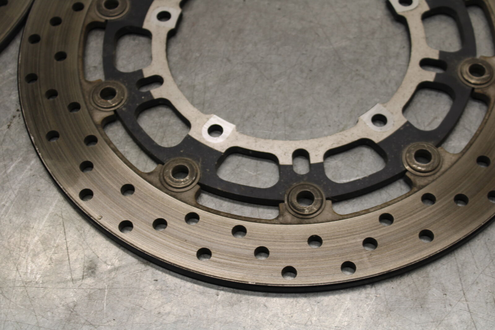 08-16 YAMAHA YZF R6 FRONT LEFT RIGHT BRAKE ROTORS DISCS 13S-2581T-00-00 BB247