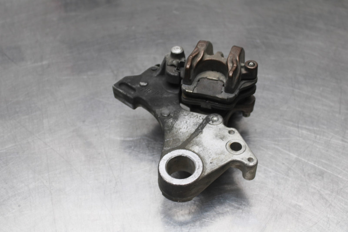 07-12 HONDA CBR600RR REAR BACK BRAKE CALIPER W MOUNT BRACKET BB812