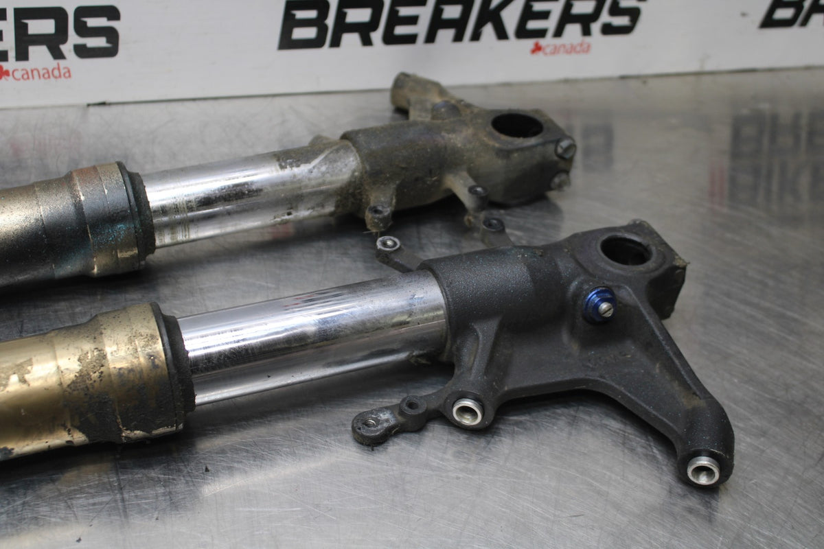 06-07 SUZUKI GSXR600 FRONT FORKS SHOCK SUSPENSION SET PAIR BB836