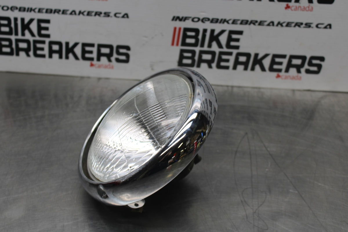 99-09 YAMAHA V STAR 1100 SINGLE HEADLIGHT HEAD LAMP LIGHT BB853