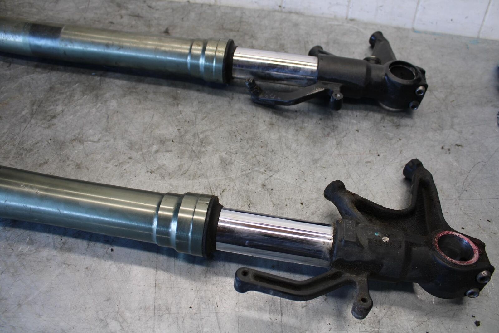 09-12 KAWASAKI NINJA ZX6R FRONT FORKS SHOCK SUSPENSION SET PAIR BB544