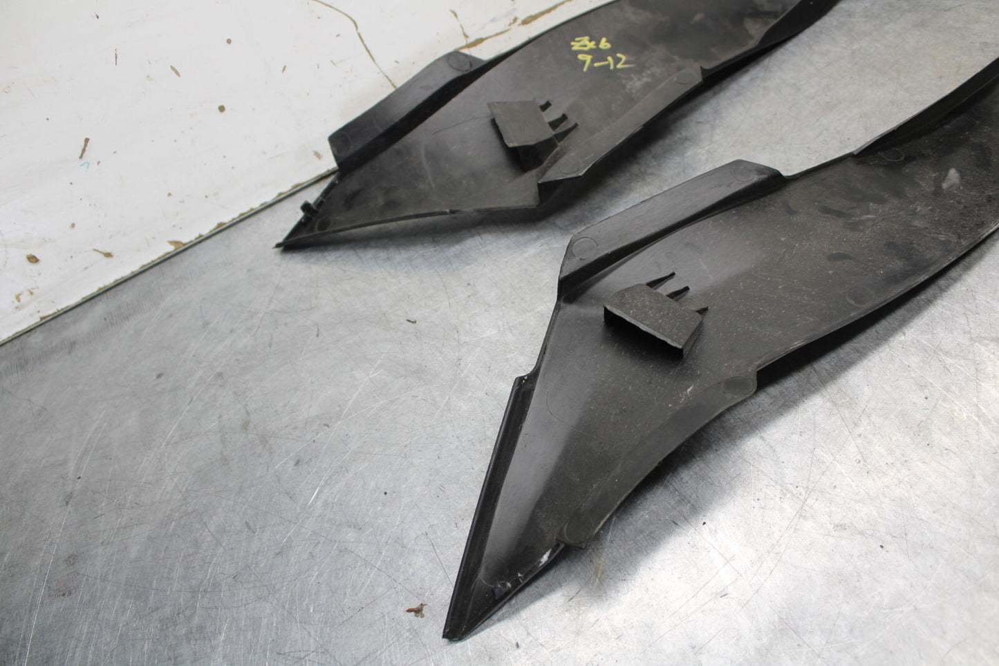 09-12 KAWASAKI NINJA ZX6R RIGHT LEFT TANK PANELS COVERS TRIM SET COWLS BB656
