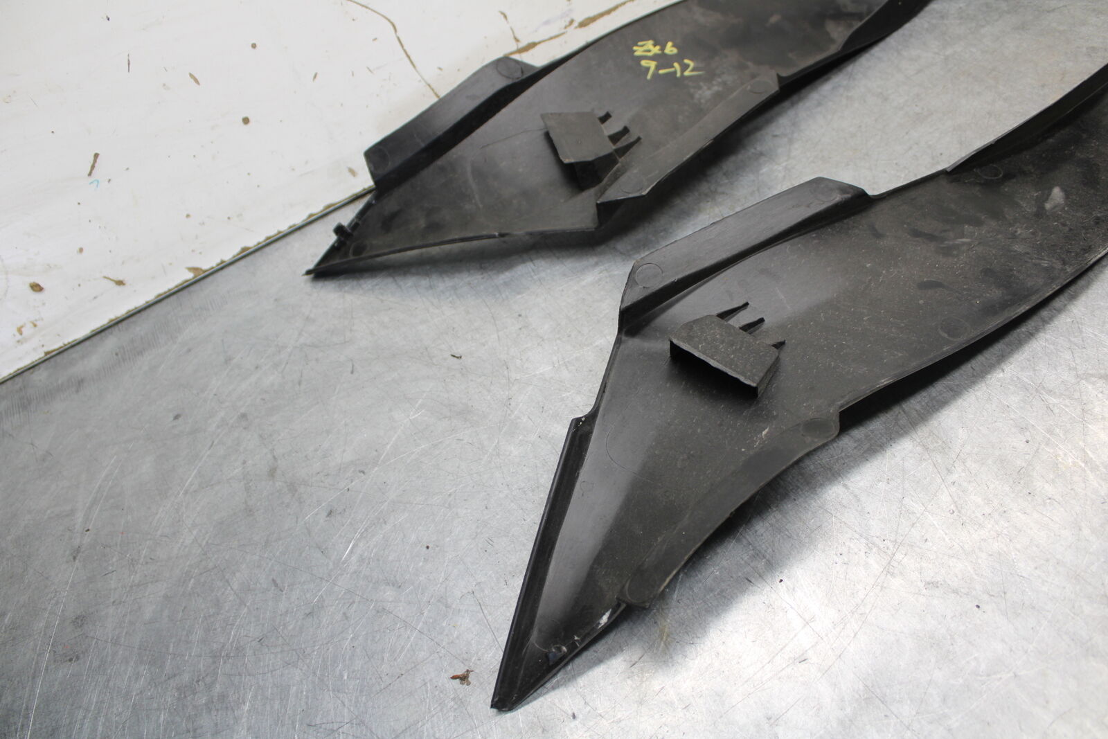 09-12 KAWASAKI NINJA ZX6R RIGHT LEFT TANK PANELS COVERS TRIM SET COWLS BB656