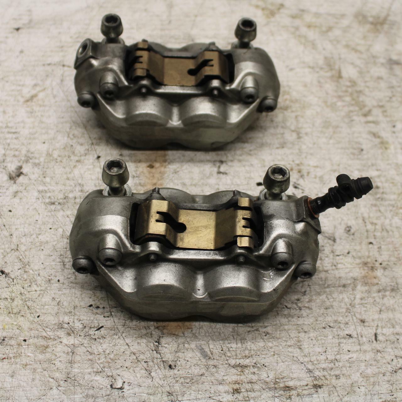 08-10 DUCATI 848 RIGHT LEFT FRONT BRAKE CALIPER SET PAIR CALIPERS BB369
