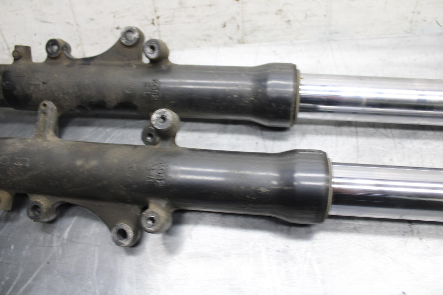 00-02 KAWASAKI NINJA ZX6R ZX600J FRONT FORKS SHOCK SUSPENSION SET PAIR BB489