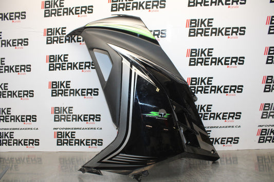 13-17 KAWASAKI NINJA 300 EX300 ABS LEFT MID UPPER SIDE FAIRING COWL BB187
