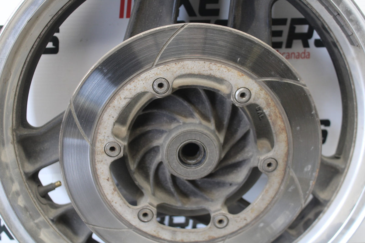 84 HONDA INTERCEPTOR 1000 VF1000F REAR WHEEL BACK RIM & ROTOR BB878